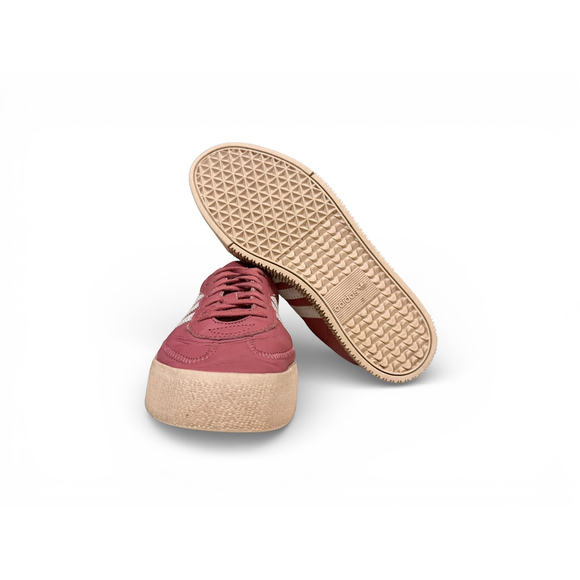 adidas Originals Womens Sambarose Trace Maroon/Cloud White/Linen) Sz 7.5 - Picture 9 of 9